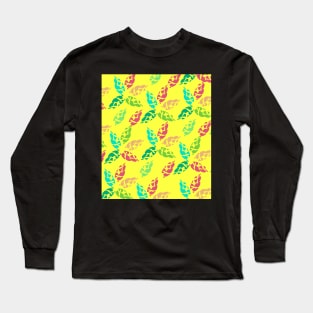 Abstract colorful flowers Long Sleeve T-Shirt